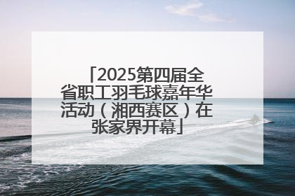 2025第四届全省职工羽毛球嘉年华活动（湘西赛区）在张家界开幕